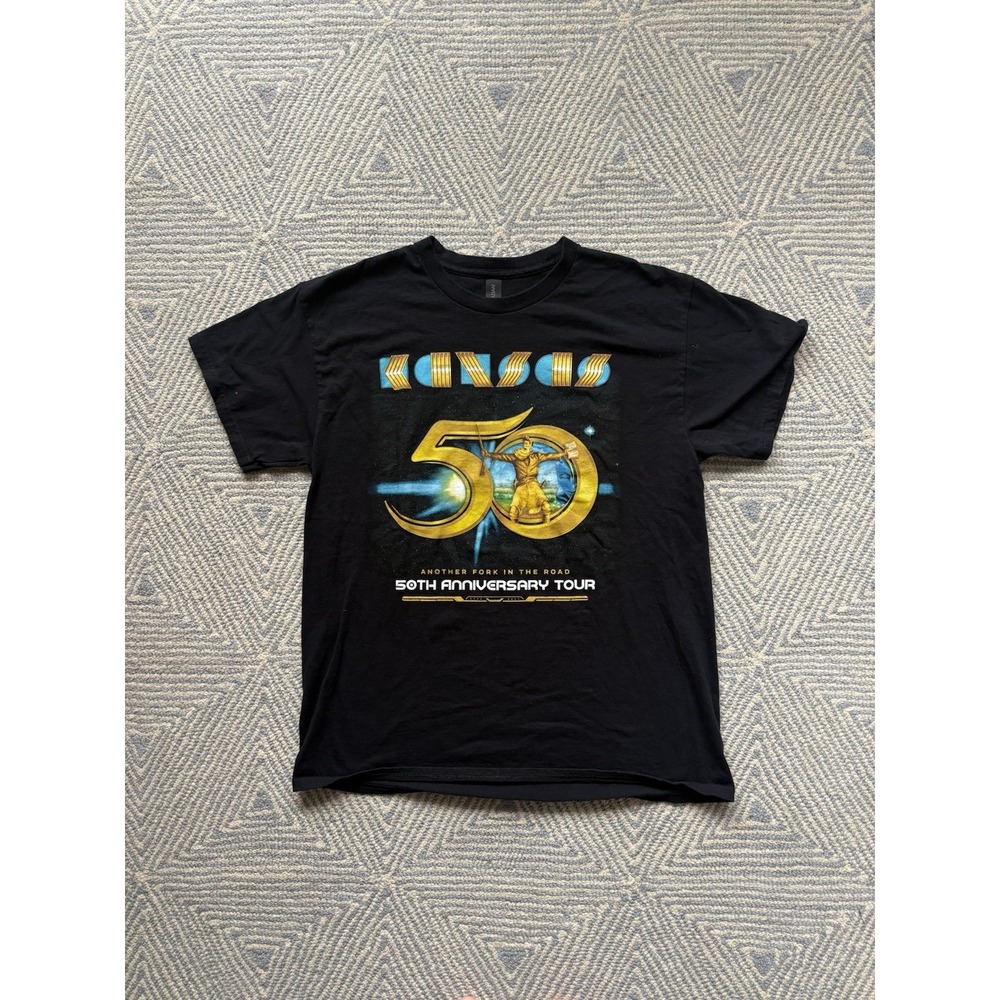 Kansas 50th Anniversary Tour T-Shirt -‎ Black - Large